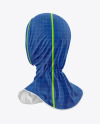 Women's Sport Hijab Mockup - Back Half Side View