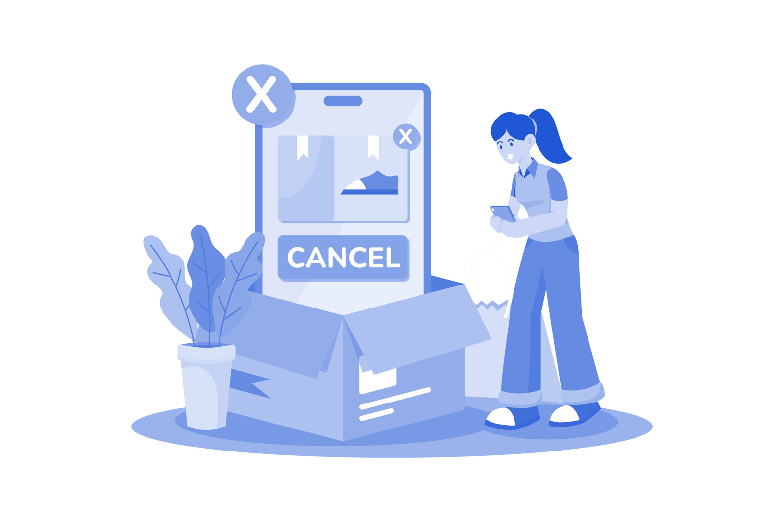 M708_Online Shopping Illustration Pack M708_Online Shopping Illustration Pack