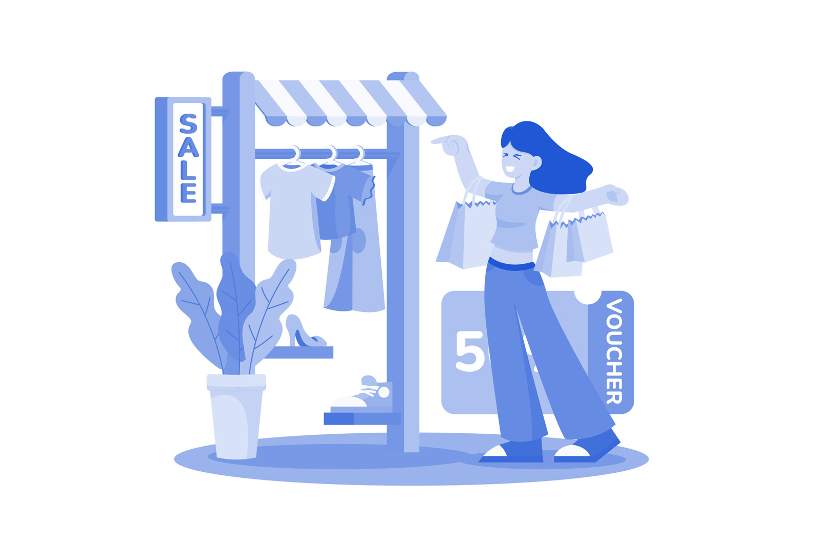 M708_Online Shopping Illustration Pack