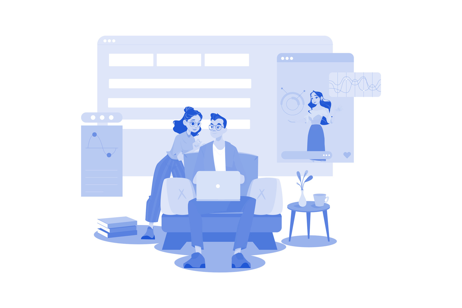 M705_Video Streaming Illustration Pack M705_Video Streaming Illustration Pack