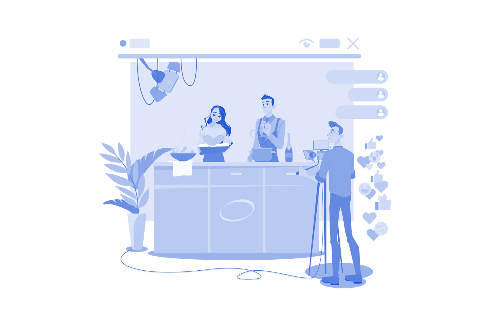 M705_Video Streaming Illustration Pack M705_Video Streaming Illustration Pack