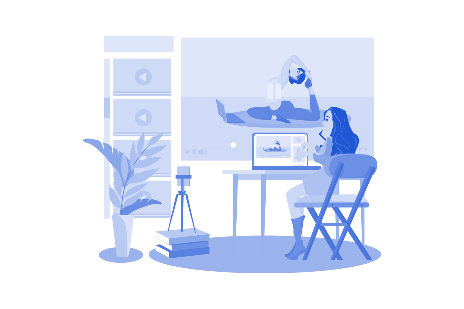 M705_Video Streaming Illustration Pack M705_Video Streaming Illustration Pack