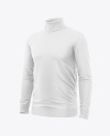 Men's Turtle Neck Jumpers - Half Side View