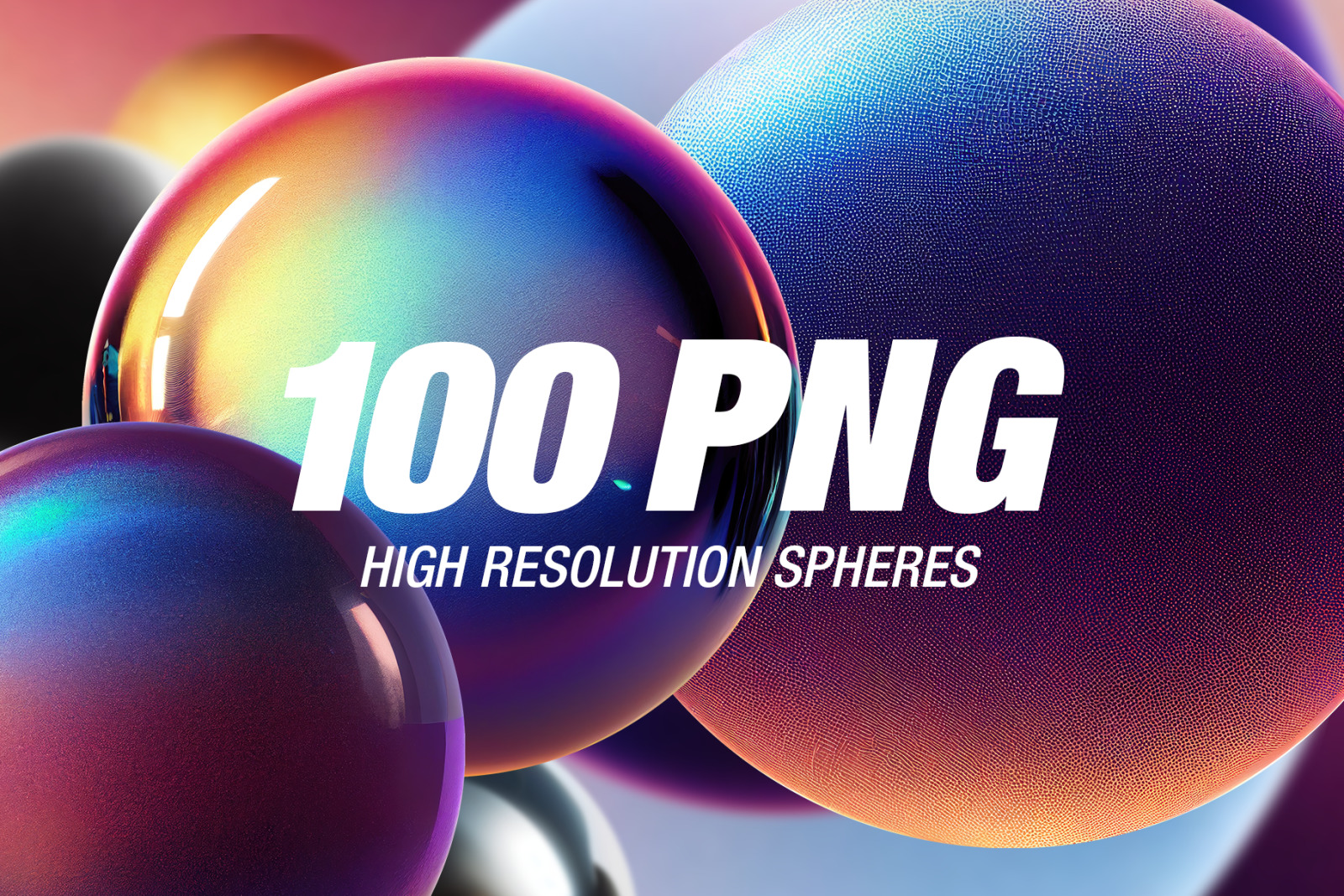 100 Spheres - High-res PNGs