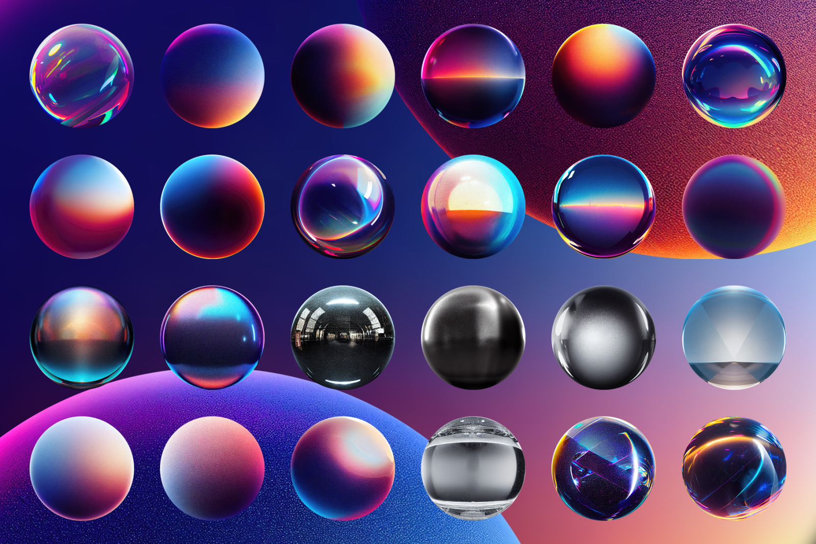 100 Spheres - High-res PNGs