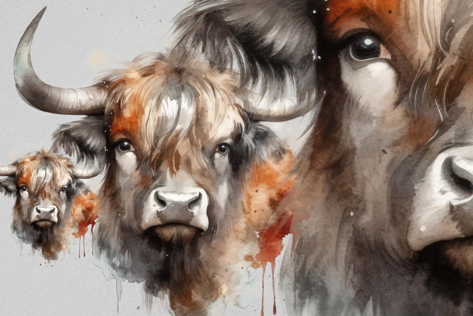 100 Watercolor Animal Portraits