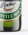 Green Glass Beer Bottle Mockup