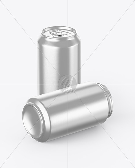 Two Aluminium Cans Mockup