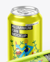 Two Aluminium Cans Mockup