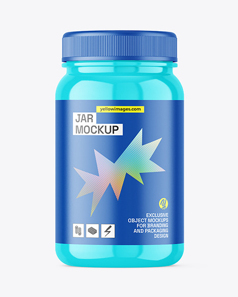 Glossy Jar Mockup