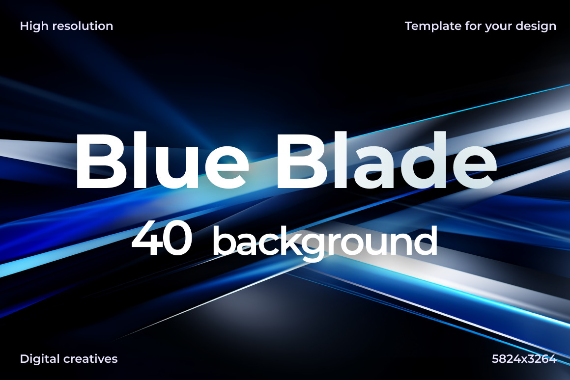 Blue Blade ❊ Background Set