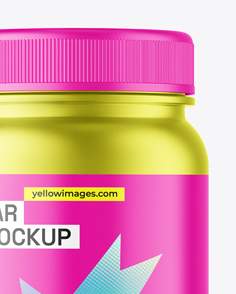 Metallic Jar Mockup