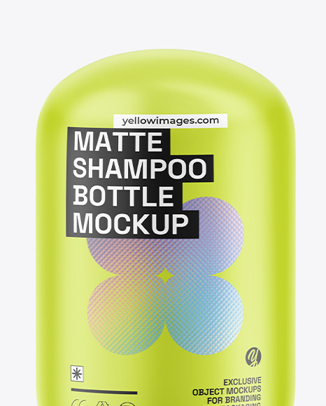 Matte Shampoo Bottle Mockup