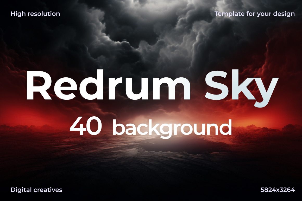 Redrum Sky ❊ Background Set