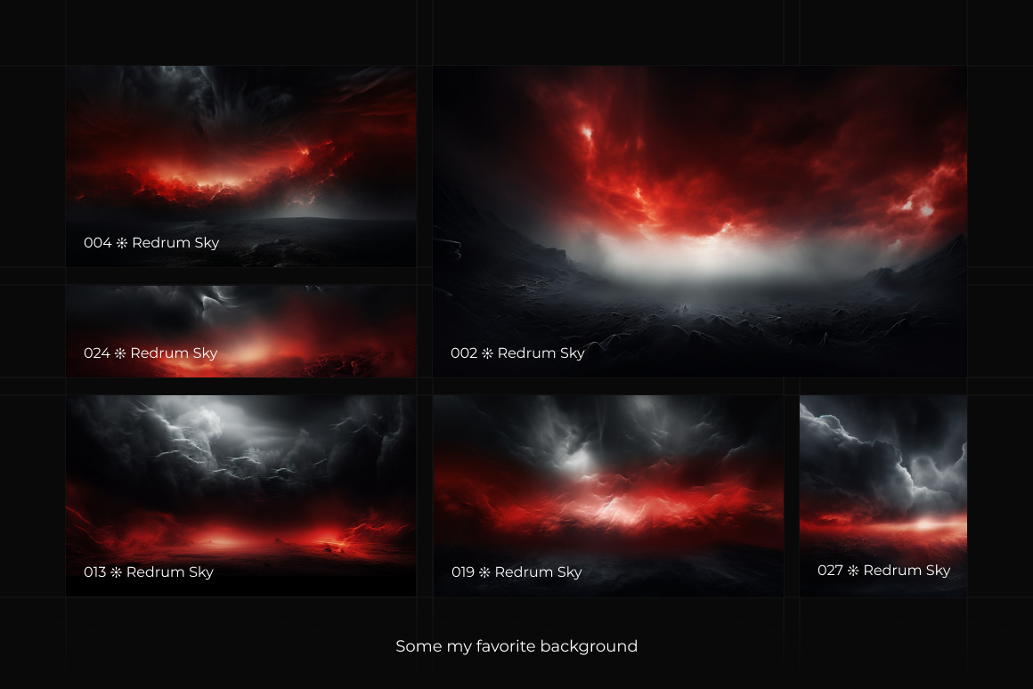 Redrum Sky ❊ Background Set Redrum Sky ❊ Background Set