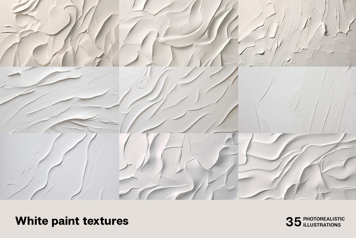 White paint textures