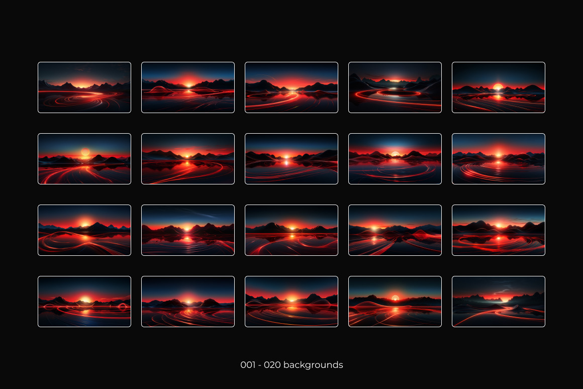 Sunrise Red ❊ Background Set Sunrise Red ❊ Background Set