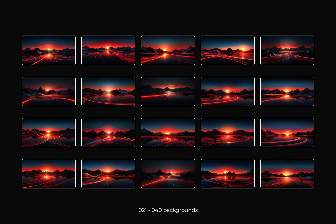 Sunrise Red ❊ Background Set Sunrise Red ❊ Background Set