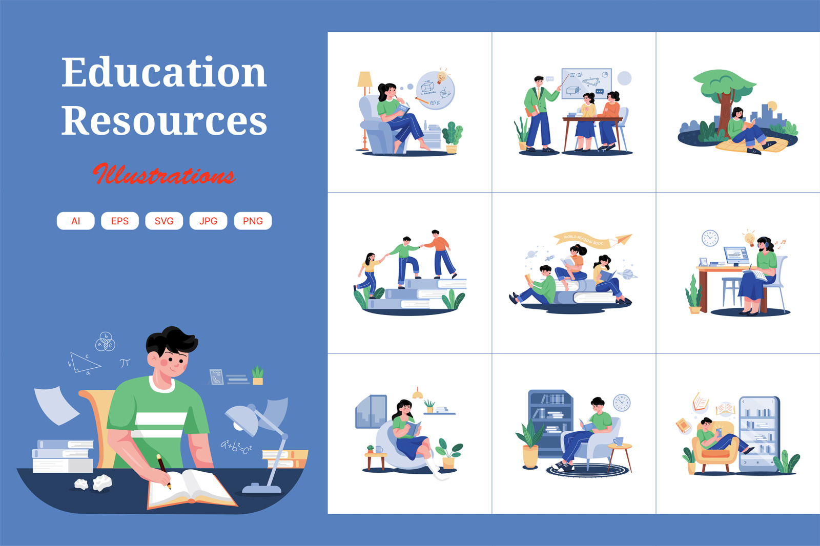 M445_Education Illustration Pack M445_Education Illustration Pack