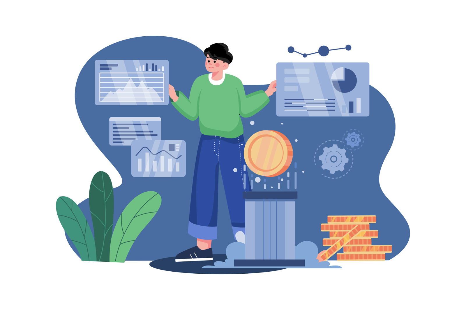 M437_Cryptocurrency Illustration Pack M437_Cryptocurrency Illustration Pack