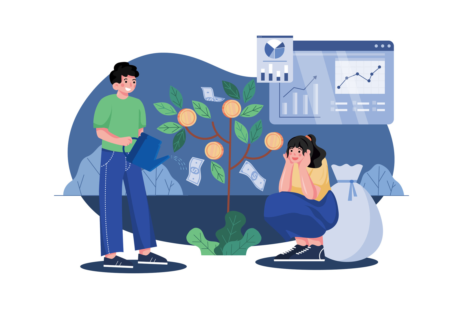 M437_Cryptocurrency Illustration Pack M437_Cryptocurrency Illustration Pack