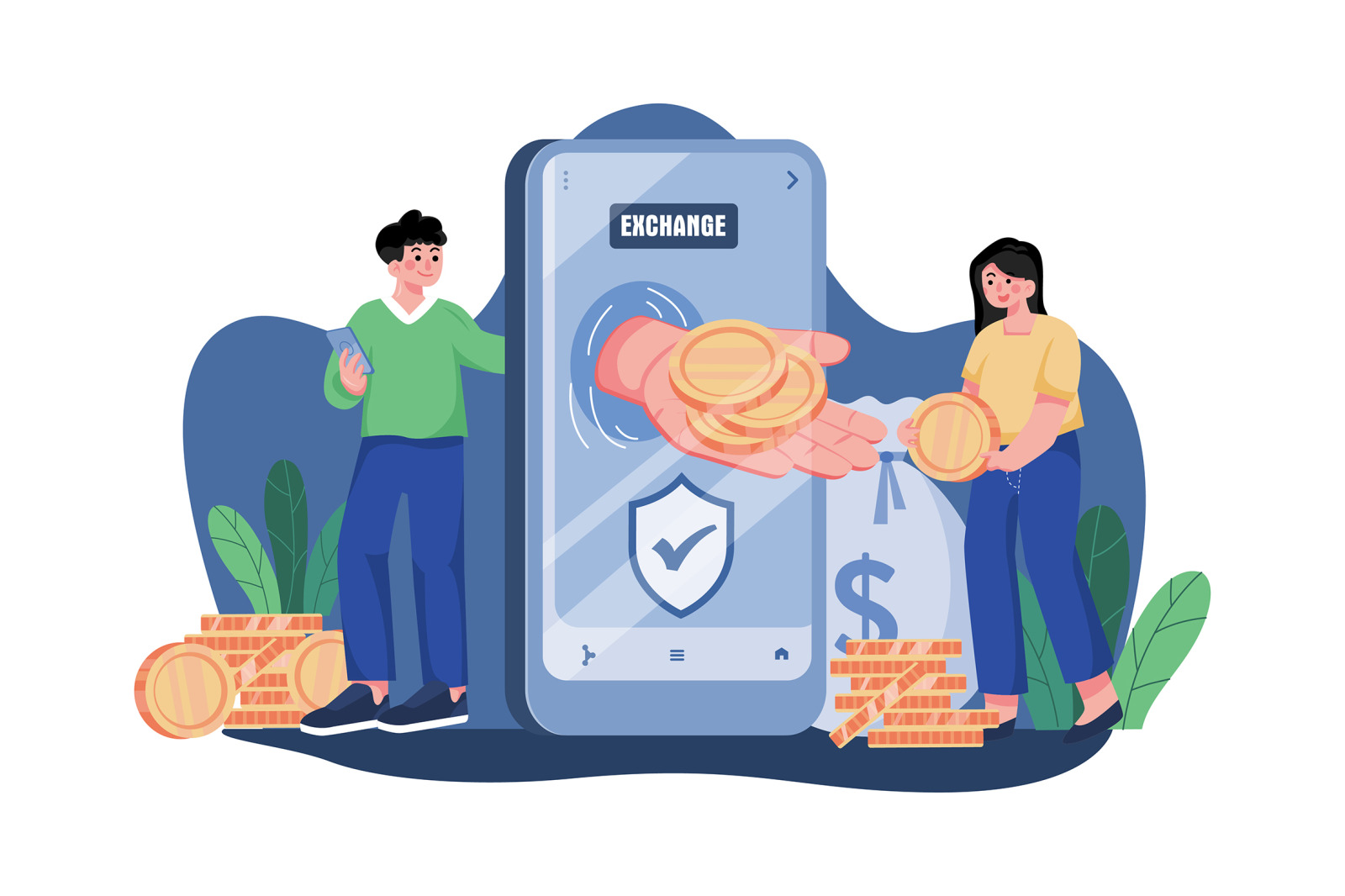 M437_Cryptocurrency Illustration Pack M437_Cryptocurrency Illustration Pack