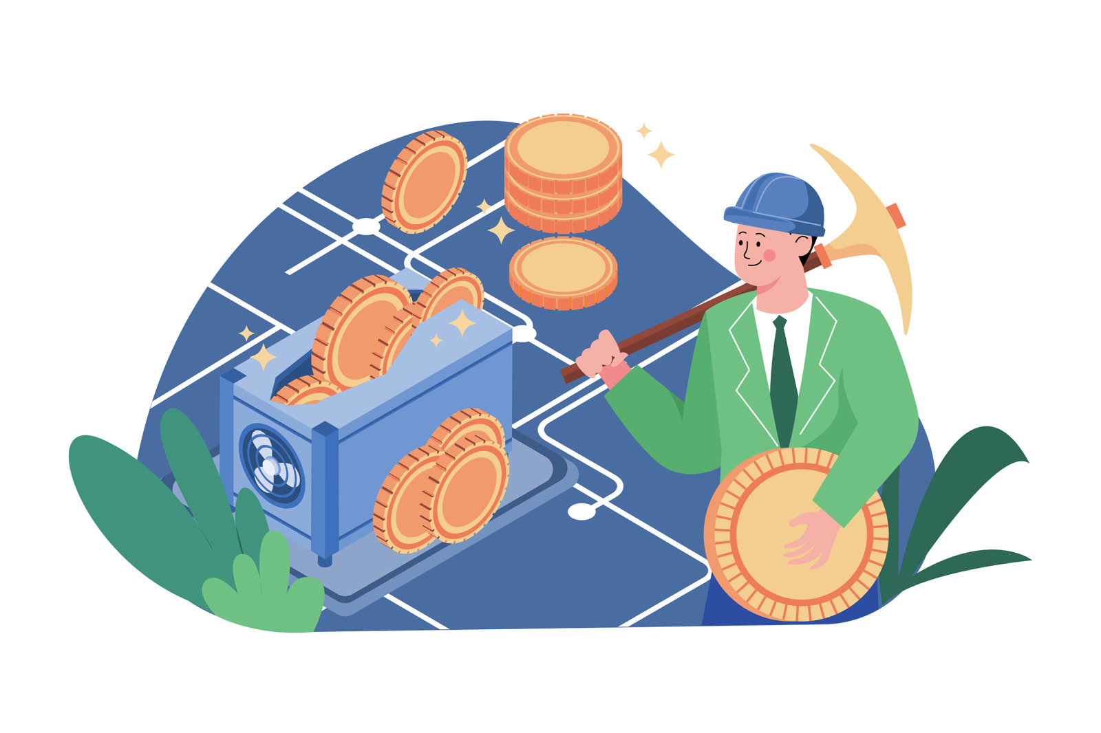 M438_Bitcoin & Blockchain Illustrations M438_Bitcoin & Blockchain Illustrations