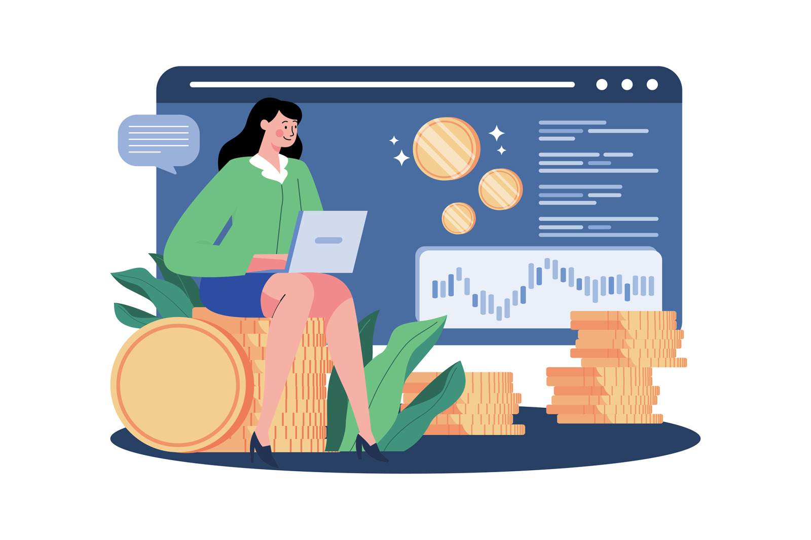 M438_Bitcoin & Blockchain Illustrations M438_Bitcoin & Blockchain Illustrations