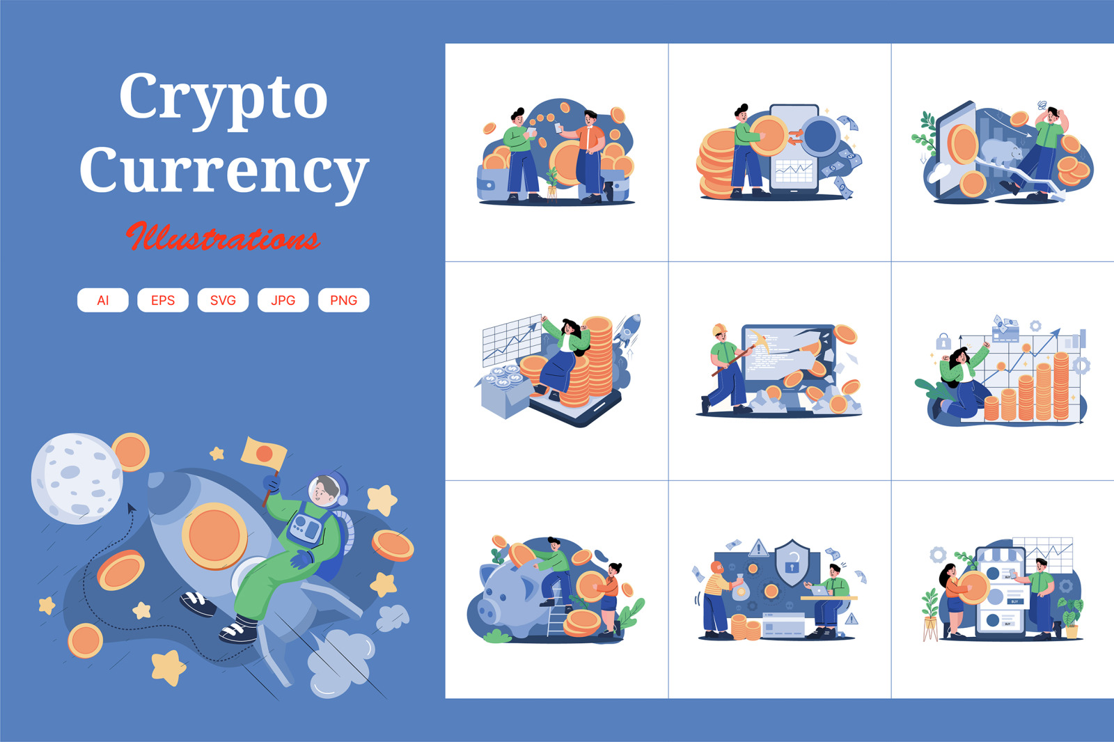 M439_Cryptocurrency Illustration Pack