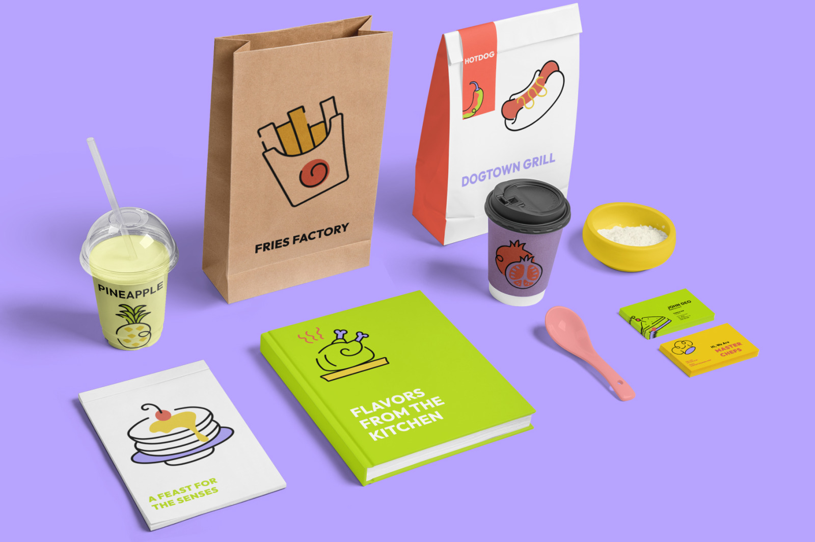 Animated Food Icon Set