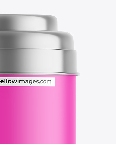 Matte Tea Tin Can Mockup