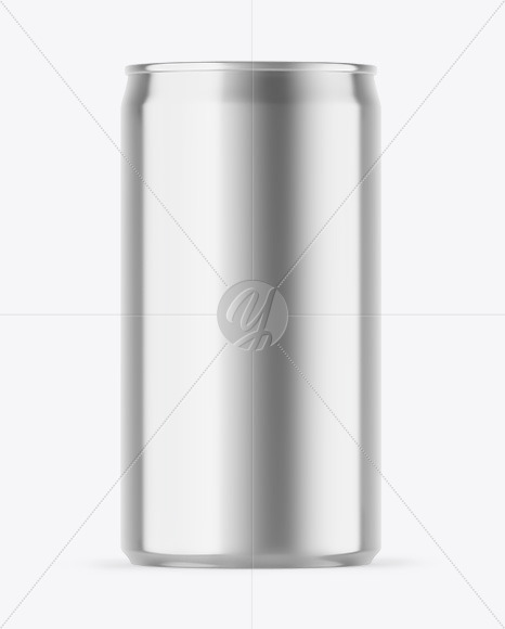 Metallic Drink Can Mockup