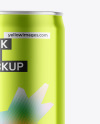 Metallic Drink Can Mockup