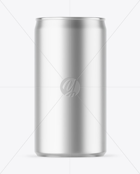 Matte Metallic Drink Can Mockup
