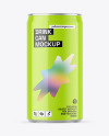 Glossy Drink Can Mockup
