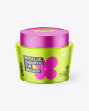 Metallic Cosmetic Jar Mockup Metallic Cosmetic Jar Mockup