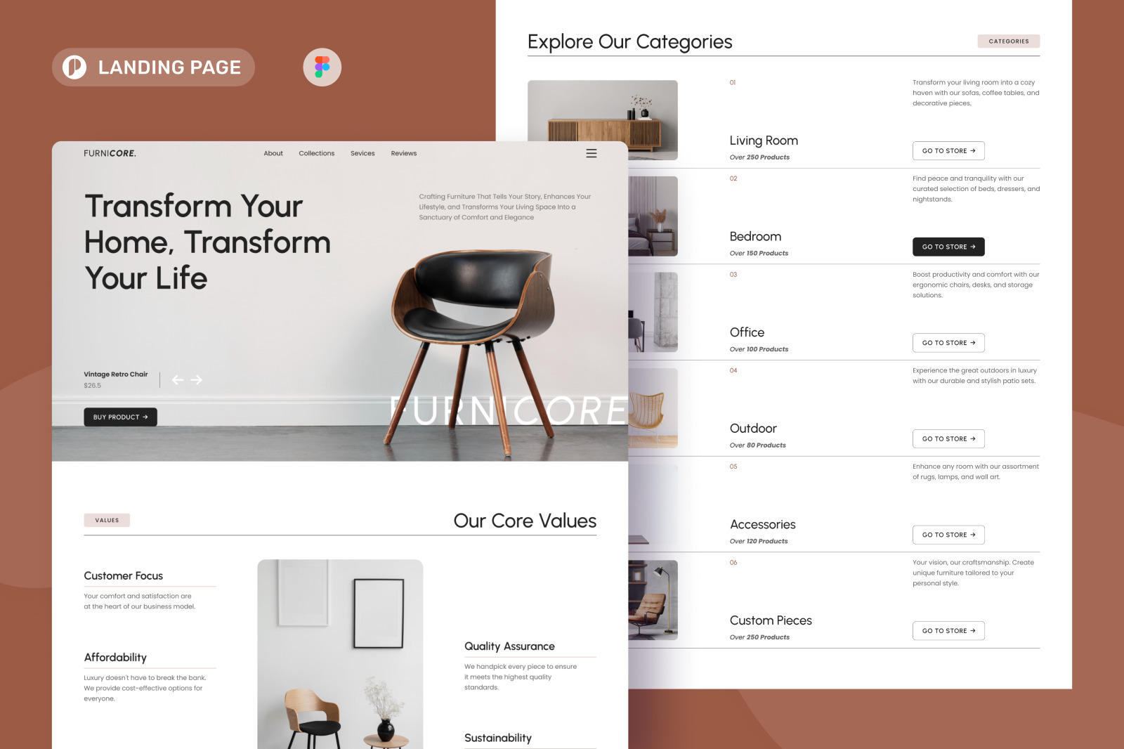 Furnicore - Furniture Landing Page