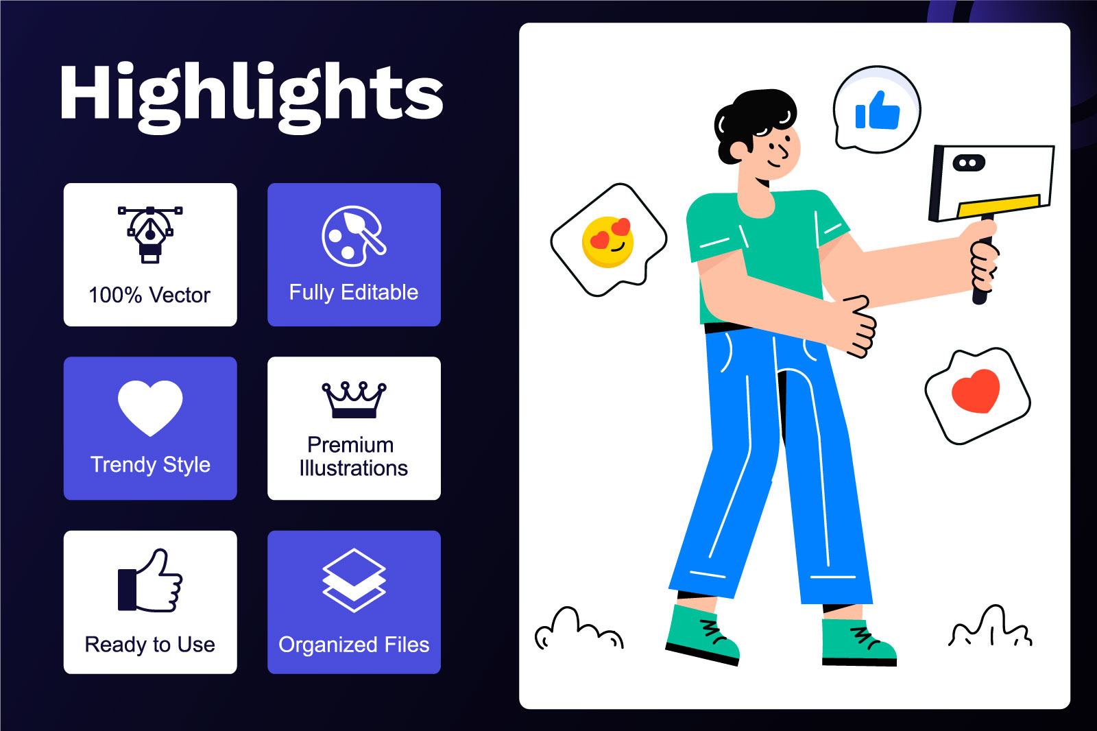 25 Content Creator Illustration 25 Content Creator Illustration