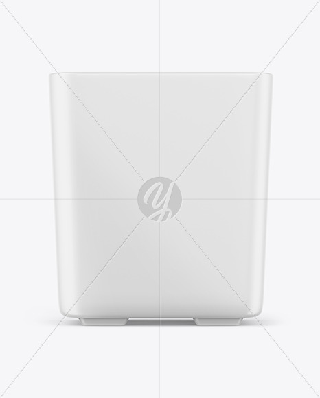 Matte Plastic Dustbin Mockup