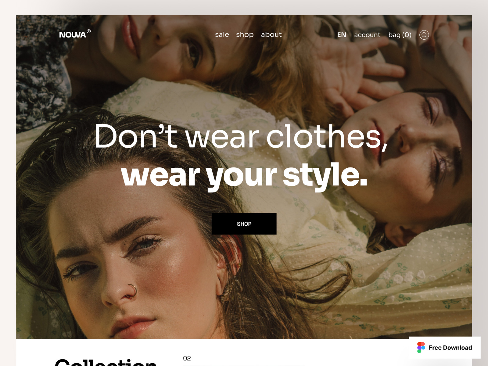 Nouva Fashion Landing Page