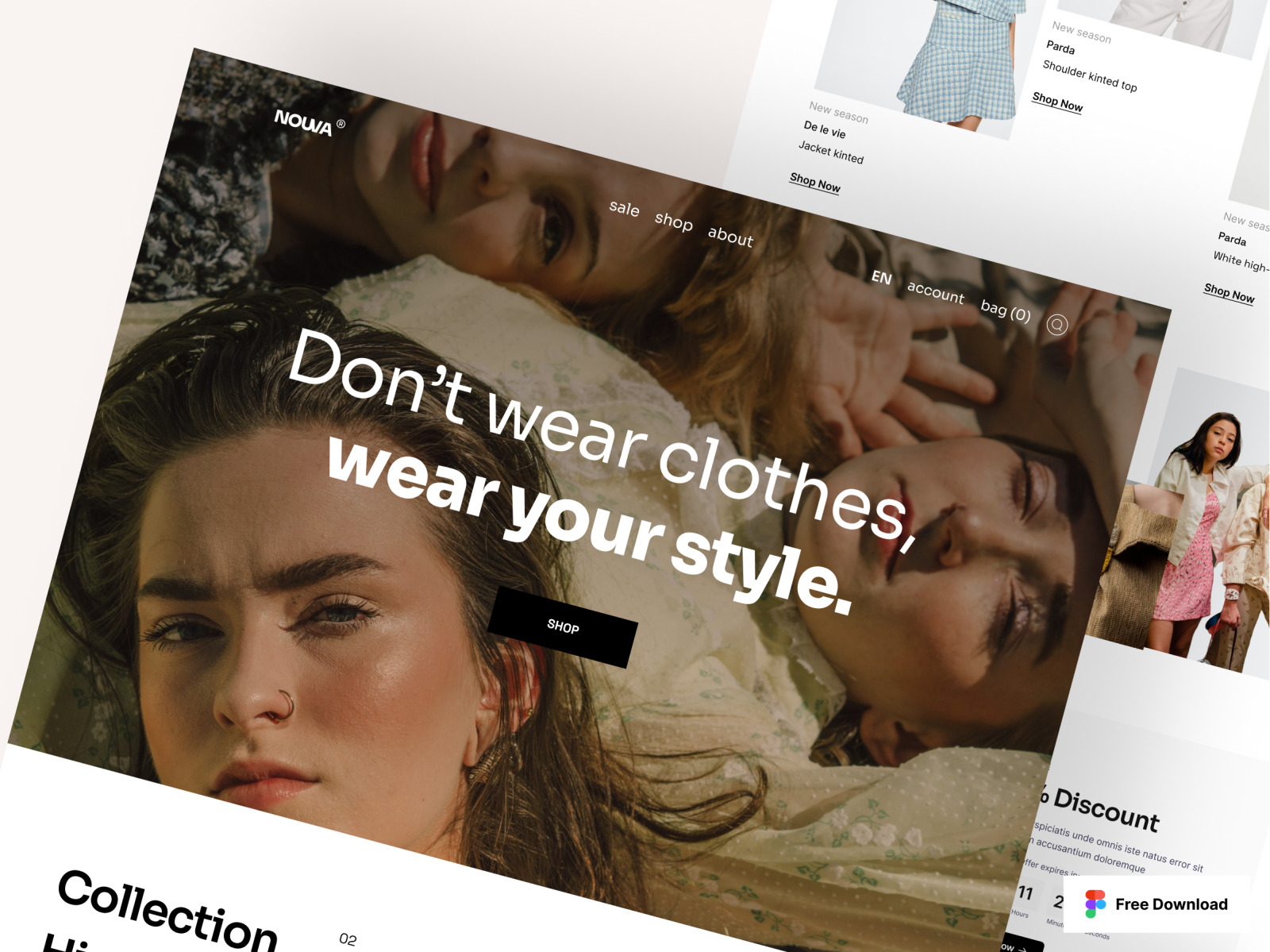 Nouva Fashion Landing Page Nouva Fashion Landing Page