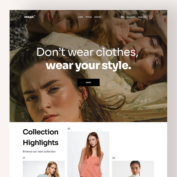 Nouva Fashion Landing Page Nouva Fashion Landing Page