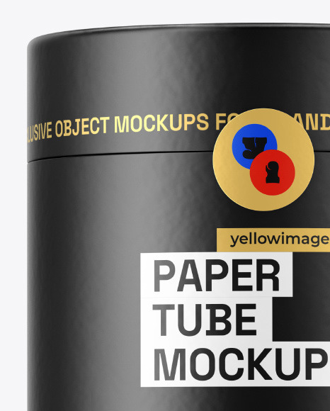 Matte Paper Tube Mockup