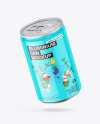 Aluminium Drink Can With Glossy Finish Mockup