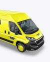 Panel Van Mockup - Half Side View