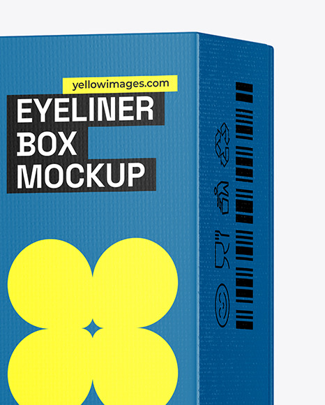Glossy Eyeliner Box Closed Mockup