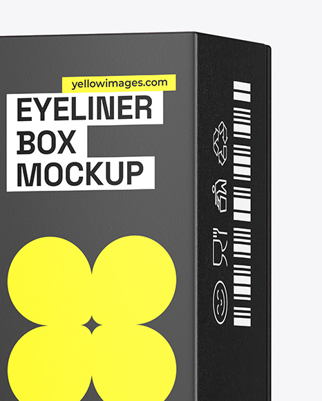 Glossy Eyeliner Box Closed Mockup