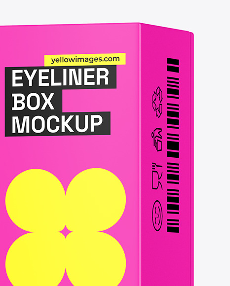 Matte Eyeliner Box Mockup