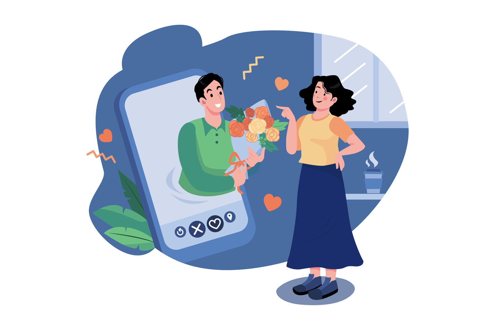 M435_Online Dating Illustration Pack M435_Online Dating Illustration Pack