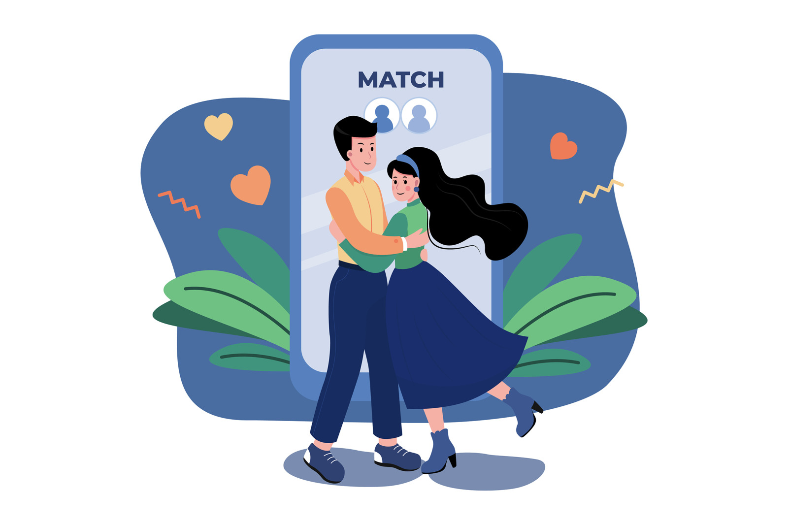 M435_Online Dating Illustration Pack